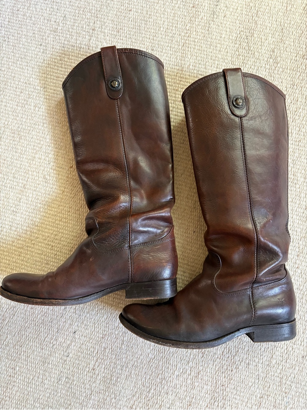 Frye Women’s Dark Brown Pull-On Riding Boots